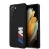 BMW Samsung S21 BMW Liquid Silicon Hátlap - Fekete