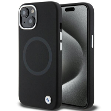 BMW Signature Liquid szilikon MagSafe tok iPhone 15 - fekete tok és táska