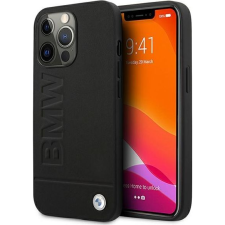 BMW Signature Logo Imprint Apple iPhone 13 Pro Max hátlap tok, fekete (BMW219BLK) tok és táska