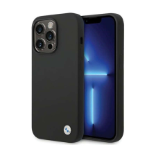 BMW Silicone Metal Logo - telefontok iPhone 15 Pro Max fekete tok és táska