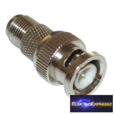  BNC dugó-F aljzat adapter, réz audió/videó kellék, kábel és adapter