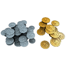 Board&Dice Nucleum: Metal Coins fémpénz kiegészítő társasjáték