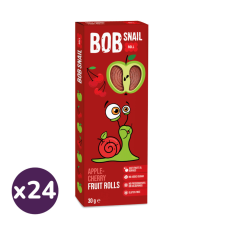 Bob Snail alma-meggy gyümölcstekercs (24x30 g) bébiétel