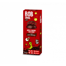 Bob Snail Bob Snail gyümölcs snack étcsokoládéban alma-meggy 30 g reform élelmiszer
