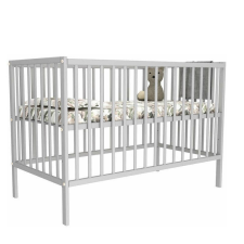 Bobas Magda emelhető magasságú fenyő kiságy 60x120cm - Szürke kiságy, babaágy