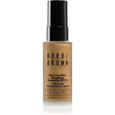 Bobbi Brown Mini Skin Long-Wear Weightless Foundation hosszan tartó make-up SPF 15 árnyalat Warm Honey 13 ml smink alapozó