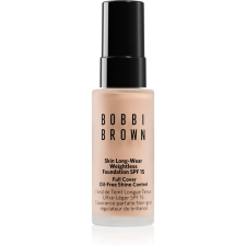 Bobbi Brown Mini Skin Long-Wear Weightless Foundation hosszan tartó make-up SPF 15 árnyalat Warm Porcelain 13 ml smink alapozó