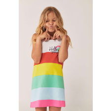 boboli Nyári ruha szivárvány csíkokkal 12 év (152 cm) lányka ruha