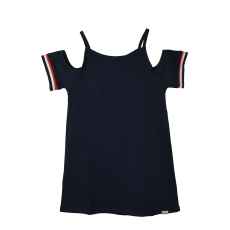  Boboli sötétkék, pántos lány ruha – 116 cm