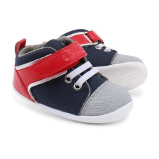 Bobux Kék - piros fűzős magasszárú kiscipő - 20 (15-27 hó) gyerek cipő