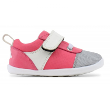 Bobux Rózsaszín fehér tépőzáras kiscipő - 22 (2 éves) gyerek cipő
