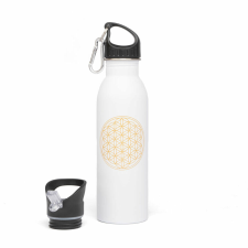 Bodhi Fémkulacs - Élet Virága - Fehér - 700 ml - Bodhi kulacs, kulacstartó