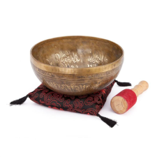 Bodhi Kézzel készült tibeti hangtál, Élet Virága gravírozással, 23 cm - Bodhi jóga felszerelés