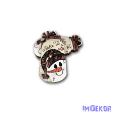  Bödön 5db/csomag 9,3x5,5cm - Cuki hóember dekorációs kellék