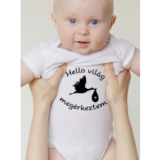  Body újszülöttnek - Hello világ, megérkeztem kombidressz, body