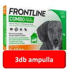 Boehringer Ingelheim Frontline Combo kutya S 2-10kg. 3db ampulla élősködő elleni készítmény kutyáknak