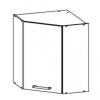 Bog-fran Modena 60 cm felső sarokszekrény grafit – fehér