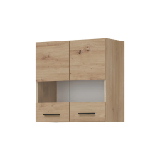 Bog-fran PATI Felső vitrines szekrény 60cm 2 ajtóval Artisan tölgy Fronttal bútor
