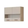 Bog-fran PATI Felső vitrines szekrény 80cm 2 ajtóval Kasmír Fronttal