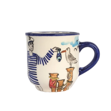 BögeManufaktúra Férfi matróz kávés bögre bögrék, csészék