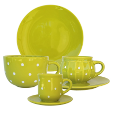 BögeManufaktúra Reggeliző nagy szett neon zöld bögrék, csészék