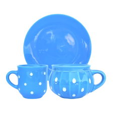 BögeManufaktúra Reggeliző szett világoskék bögrék, csészék