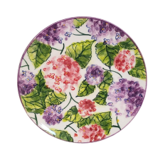 BögeManufaktúra Reggelizős tányér Hortenzia tányér és evőeszköz