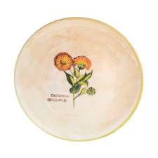 BögeManufaktúra Reggelizős tányér Orvosi Körömvirág tányér és evőeszköz