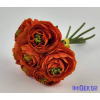  Boglárka 7 szálas kötegelt csokor 22 cm - Narancs