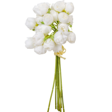  Boglárka köteg 27v. krém M33cm 24db/# dekorációs kellék