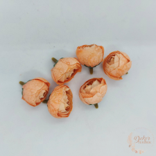  Boglárka selyem virágfej - 3 cm - lazac dekorációs kellék