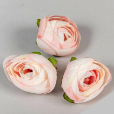 Boglárka selyemvirág fej 4,5 cm - Halvány Rózsaszínes Barack dekoráció