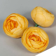 Boglárka selyemvirág fej 6 cm - Sárga 200 dekoráció