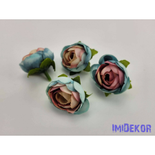  Boglárka selyemvirág fej kb 3 cm - Kék dekoráció