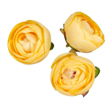  Boglárka virágfej 4,5cm sárga dekorációs kellék