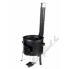 Bográcsház + könyök + kémény 39cm (0.8mm) kerti sütés és főzés