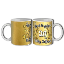 Bögre 300ml, Boldog szülinapot 20 New B119 bögrék, csészék