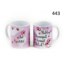  Bögre Boldog Névnapot rózsaszín 3dl 443 - Szülinapos bögre bögrék, csészék
