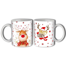  Bögre karácsonyra, mosolygó Rudolf rénszarvas bögrék, csészék