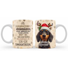  Bögre karácsonyra, Tacskó mikulás sapkában bögrék, csészék