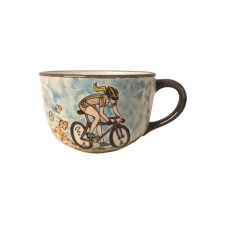 Bögre Manufaktúra Biciklis lány Jumbó bögre bögrék, csészék