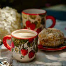 Bögre Manufaktúra Epres kávés bögre bögrék, csészék