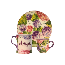 Bögre Manufaktúra Feliratos neves Hortenzia  reggeliző szett bögrék, csészék