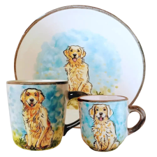 Bögre Manufaktúra Golden retriever reggeliző készlet bögrék, csészék