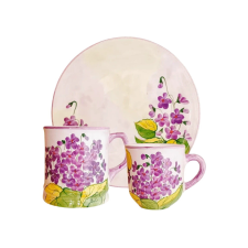 Bögre Manufaktúra Ibolyás reggeliző szett bögrék, csészék