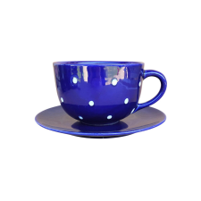 Bögre Manufaktúra Jumbo bögre és reggeliző tányér sötétkék bögrék, csészék