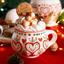 Bögre Manufaktúra Karácsonyi Szívek Csupor bögrék, csészék