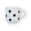 Bögre Manufaktúra Kék pöttyös kávés bögre