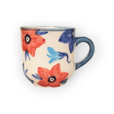 Bögre Manufaktúra Kék virágos kávés bögre bögrék, csészék