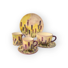 Bögre Manufaktúra Levendula reggeliző nagy szett bögrék, csészék